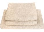 Handtuch Set DYCKHOFF "Deep Harmony Element", beige (natur), 3 Stk., Frottier, Frottier, Obermaterial: 85% Baumwolle, 15% Hanf, Handtuch-Sets, Handtuch Set, 15% Hanf; 3er Set: 2 Handtücher (50x100cm), 1 Duschtuch (70x140cm);