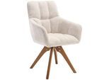 Drehstuhl HOME AFFAIRE, beige (beige, natur, beige), B:61cm H:90cm T:66cm, Stühle, Drehstuhl