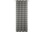 Vorhang ADAM "Romantic Puligny" Gr. 1, schwarz, B:145cm H:145cm, Jacquard, Baumwolle (Bio-Baumwolle), Gardinen, Vorhang, aus 100% Bio-Baumwolle