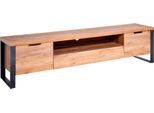 TV-Board JAHNKE "LOOP", braun (kerneiche), B:180cm H:45cm T:39,5cm, Holzwerkstoff, Sideboards, TV-Board, Breite ca. 180 cm