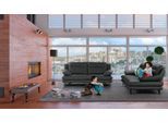 2,5-Sitzer CALIA ITALIA "Cezanne, italienisches Design trifft erstklassigen Sitzkomfort, Leder", schwarz (100 nero), B:195cm H:90cm T:109cm, Sofas, 2 5-Sitzer, Edles Designsofa in besonders langlebigen & pflegeleichten Lederarten