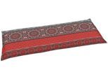 Bankauflage GO-DE, rot (rot, grau), B:115cm H:6cm T:45cm, Bezug: 65% Polyester, 35% Baumwolle, Polsterauflagen, Bankauflage
