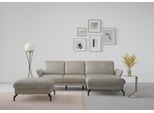 Ecksofa SIT & MORE "Fashion L-Form", grau (hellgrau), B:253cm H:84cm T:165cm, Sofas, Ecksofa, wahlweise mit Kopfteilverstellung und Vorziehsitz, motorisch