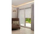 Doppelrollo K-HOME "Delphi" Gr. 22, grau (stein, taupe), B:65cm H:150cm, Polyester, Rollos, Doppelrollo, im Fixmaß