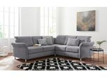 Ecksofa SIT & MORE "Darwin L-Form", grau, B:249cm H:83cm T:229cm, Sofas, Ecksofa, inklusive Federkern, wahlweise mit Kopfteilverstellung, Bettfunktion