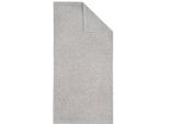Handtuch DYCKHOFF "Deep Harmony Element", silber, B:50cm L:100cm, Frottier, Obermaterial: 85% Baumwolle, 15% Hanf, Handtücher, Handtuch, 15% Hanf