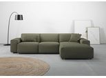 Ecksofa HOME AFFAIRE "Glimminge auch in Breitcord, Feincord, Bouclé + Easy care-Bezug", grün, B:294cm H:71cm T:191cm, 96% Polyester, 4% Polyacryl, Sofas, Ecksofa, L-Form, Breite 294, Zierkissen