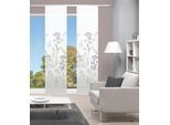 Schiebegardine VISION S "HELVIN 2er SET" Gr. 1, grau, B:60cm H:260cm, Polyester, Gardinen, Schiebegardine, Schiebevorhang Digidruck 2er Set HELVIN