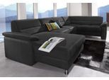 Wohnlandschaft SIT & MORE "Top Ascara U-Form", schwarz, B:312cm H:85cm T:204cm, NaturLeder in Sitz und Rücken, Korpus ist mit passendem Kunstleder bezogen.;Luxus-Microfaser (100% Polyester), Sofas, Wohnlandschaft, inklusive Boxspring/Federkern-Polsterung, wahlweise mit Bettfunktion