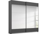 Schwebetürenschrank RAUCH "Kleiderschrank Schrank Garderobe Wäscheschrank Ankleide MALIBU", grau (graumetallic), B:181cm H:210cm T:62cm, Holzwerkstoff, Schränke, Schwebetürenschrank, mit großflächigen Türen, großzügiger Stauraum MADE IN GERMANY