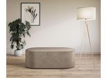 Polsterhocker OTTO HOME "EIVIND Sitzhocker, Maße: B/T/H: 142/70/48 cm", grau (taupe), B:142cm H:48cm T:70cm, 100% Polyester, Hocker, Polsterhocker, auch in Bouclé und Feincord, mit Wellenunterfederung