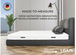 Kaltschaummatratze MACHALKE "Mac Dreamy de Luxe" Gr. 21, weiß, B:100cm H:20cm L:200cm, Bezug (oben): 60% Polyester, 40% Lyocell (TENCEL™). Bezug (unten): 100% Baumwolle, Matratzen, Kaltschaummatratze, Premium Matratze in verschiedenen Größen, luxuriöse Wendematratze