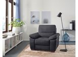 Sessel CALIA ITALIA "Gaia, in edlem Design und mit erstklassigem Sitzkomfort", schwarz, B:100cm H:92cm T:94cm, Luxus-Microfaser Ginevra (100% Polyester), Sessel, Sessel, aus pflegeleichtem Luxus-Microfaser Ginevra Hydro Care