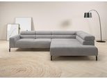 Ecksofa HOME AFFAIRE "Antonelli, L-Form, inkl. Kopfteilverstellung, Breite 312 cm", grau, B:312cm H:71cm T:219cm, 95% Polyester, 5% Nylon, Sofas, Ecksofa, ohne Sitztiefenverstellung, in Cord, grau