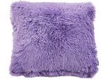 Fellkissen DONE. "Flurry", lavender, felloptik unifarben, B:50cm H:20cm L:50cm, Obermaterial: 100% Polyester, Dekokissen_Sitzkissen_Kissenhüllen, Fellkissen, inklusive Füllung