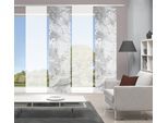 Schiebegardine VISION S "RAGUL 4er SET" Gr. 1, grau, B:60cm H:260cm, Polyester, Gardinen, Schiebegardine, Schiebevorhang Digidruck 4er Set RAGUL