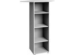 Eckregal WIMEX "Multiraumkonzept", weiß, B:66cm H:126cm T:40cm, Holzwerkstoff, Regale, Eckregal, planbar und erweiterbar