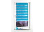 Doppelrollo LIEDECO "Klemmfix DUO-Rollo YOUNG COLOURS" Gr. 10, blau, B:70cm H:210cm, Polyester, Rollos, Doppelrollo