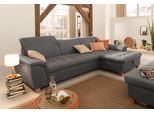 Ecksofa HOME AFFAIRE "Lyla fester Sitzkomfort, bequeme Armlehnen, Breite 279cm, L-Form", braun (schwarzbraun), B:279cm H:81cm T:170cm, Sofas, Ecksofa, mit Recamiere, wahlweise mit Rückenfunktion und zusätzlich mit Bett