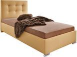 Polsterbett MAINTAL, beige, B:187cm H:107cm L:212cm, Betten, Polsterbett, Made in Germany