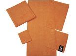 Gästehandtuch ROSS "Cashmere feeling", orange (dahlie), B:30cm L:50cm, Frottier, Baumwolle, Handtücher, Gästehandtuch, 100% Baumwolle, mit Wellen-Bordüre, große Farbauswahl