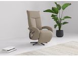 TV-Sessel SIT & MORE "TV Dance", grau (taupe), B:74cm H:112cm T:82cm, 95%Polyester 5%Polyamid, Sessel, TV-Sessel, wahlweise manuell oder elektrischer Funktion mit Akku