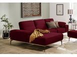Ecksofa W.SCHILLIG "run, Designsofa mit tollem Sitzkomfort, L-Form", rot (merlot w82), B:299cm H:88cm T:178cm, Longlife Xtra-Leder Z73: Naturwalkleder der Luxusklasse aus den erlesensten Rohhäuten. Hautstärke 1, 1 – 1, 3 mm;ROHLEDER Jacquard-Flachgewebe Q2 W60 (63% Polyester, 37% Polyacryl);ROHLEDER Chenille-Flachgewebe Q2 W77 (68% Polyacryl, 32% Polyester);Stoff S37 (100% Polyester), Sofas, Eckso