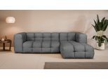 Ecksofa "TALISHA L-Form Designersofa, moderne Steppung, B/T/H: 276/178/75 cm", grau (anthrazit), B:276cm H:75cm T:178cm, 100% Polyester, LEGER HOME BY LENA GERCKE, Sofas, Ecksofa, aufwendig gepolstert, hoher Sitzkomfort