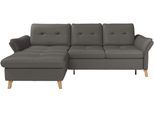 Ecksofa SIT & MORE "Göteborg", braun (mocca), B:268cm H:90cm T:176cm, Sofas, Ecksofa, Sitztiefenverstellung und Federkern, wahlweise mit Bettfunktion