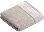 Gaestehandtuecher VOSSEN "Pure", grau (urban grau), B:40cm L:60cm, Frottier, Obermaterial: 100% Baumwolle, Handtücher, Gaestehandtuecher, im Set, Baumwolle & VEGAN, mit eleganter Veloursbordüre