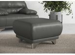 Hocker COTTA "Maranello", grau (fango), B:66cm H:43cm T:66cm, 64% Polyurethan, 25% Polyester, 11% Baumwolle, Hocker, Hocker