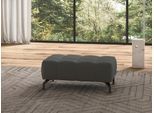 Hocker SIT & MORE "Cool", grau, B:102cm H:45cm T:68cm, Hocker, Hocker, mit schwarzen Füßen