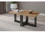 Couchtisch HOME AFFAIRE "Eko", braun (wotan eiche, schwarz), B:102cm H:44,5cm T:60cm, Tische, Couchtisch, Breite 75cm bzw. 102cm