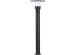 LED Gartenleuchte PAULMANN "Sienna 230V Pollerleuchte", grau (anthrazit), B:21,2cm H:78cm T:24,7cm Ø:21,2cm, Leuchten, LED Gartenleuchte, seewasserresistent, mit PIR-Sensor