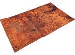 Badematte WECON HOME "Room 9", braun (braun, rot), H:6mm, Polyester, Badematten, Badematte, Vintage Design, waschbar, Badezimmerteppich