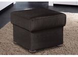 Hocker SIT & MORE "Benson", schwarz, B:58cm H:45cm T:58cm, Luxus-Kunstleder;NaturLeder (der Sockel ist in passendem Kunstleder bezogen);Luxus-Microfaser Altara Nubuck, Hocker, Hocker