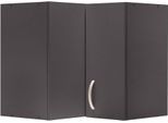 Hängeschrank WIHO KÜCHEN "Flexi", grau (front und korpus: anthrazit), B:60cm H:56,5cm T:35cm, Schränke, Hängeschrank
