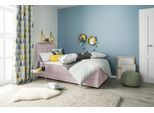 Boxbett HOME AFFAIRE "Mieke", rosa (flamingo), B:103cm L:210cm, Struktur imprägniert (100%), Komplettbetten, Boxbett, incl. Bettkasten und Topper, Bezug imprägniert, 2 Breiten