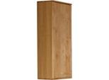 Hängeschrank WIEMANN "Lausanne, Wandschrank, Wandregal, teilmassiv Erle", braun (erle), T:30cm, Holz teilmassiv, Schränke, Hängeschrank, Front aus Massivholz, Türanschlag links