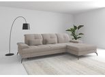 Ecksofa SIT & MORE "Amica, L-Form, inkl. Sitztiefenverstellung & Armteilverstellung", beige (elefant), B:279cm H:90cm T:185cm, 100% Polyester, Sofas, Ecksofa, wahlweise mit Bettfunktion, Bettkasten und Kopfteilverstellung
