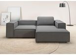 Ecksofa HOME AFFAIRE "Watertown, kompakte L-Form, 246 cm breite für kleinere Räume", grau, B:246cm H:68cm T:171cm, 100% Polyester, Sofas, Ecksofa, modernes Ecksofa mit Feincordbezug, platzsparend & bequem