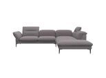 Ecksofa FLEXLUX "Salino, Funktionssofa mit Ottomane, Relaxsofa, Ecksofa", braun (latte), B:287cm H:88cm T:239cm, 100% Polyester, Sofas, Ecksofa, Sofa mit Arm- und Kopfteil-Verstellungen, Kaltschaum & Stahl-Wellen