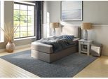 Boxspringbett HOME AFFAIRE "Lysann", grau (hellgrau), B:107cm L:215cm, Komplettbetten, Boxspringbett, 5fach verstellbares Kopfteil, in 4 Breiten, 3 Matratzenarten