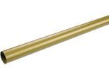 Gardinenrohr LIEDECO Gr. 4, gold (goldfarben, matt), L:240cm Ø:2cm, Gardinenstangenhalterungen, Gardinenrohr, 1-läufig im Fixmaß Ø 20 mm
