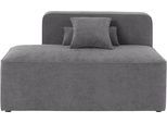 Recamiere HOME AFFAIRE "Sundstrup", grau (anthrazit), B:140cm H:76,5cm T:93cm, 100% Polyester, Sofas, Recamiere, Modulserie, individuelle Zusammenstellung