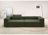 3-Sitzer HOME AFFAIRE "Watertown moderner 3-Sitzer", grün (oliv), B:306cm H:68cm T:118cm, 100% Polyester, Sofas, 3-Sitzer, extra breites Sofa mit in eleganten Bezügen & großzügiger Sitzfläche