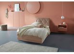 Polsterbett "Adamas", beige, L:210cm, Bezug: 100% Polyester, Polsterung: Polsterwatte, Material Gestell: gepolsterter Holzwerkstoff, WESTFALIA SCHLAFKOMFORT, Betten, Polsterbett, auch mit Bettkasten, Knopfheftung mit Strasssteinen