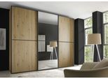 Schwebetürenschrank STAUD "Sinfonie Plus, edles Design in hochwertiger Qualität, Made in Germany", artisan eiche, B:249cm H:222cm T:68cm, Holzwerkstoff, Schränke, Schwebetürenschrank, Mit Spiegeltüre und vier verschiedenen Ausstattungsvarianten