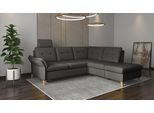 Ecksofa SIT & MORE "Göteborg", grau (anthrazit), B:250cm H:90cm T:226cm, Sofas, Ecksofa, inkl. Sitztiefenverstellung, wahlweise mit Bettfunktion & Bettkasten