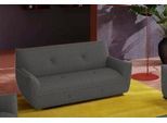 2,5-Sitzer EGOITALIANO "Yuki, extravagantes Design und höchster Sitzkomfort, tolle Details", schwarz (cervia, grau), B:200cm H:85cm T:90cm, Microfaser BOUNCE (80% Polyamid, 20% Elastan), Sofas, 2 5-Sitzer, Solitärmöbel, mit bioelasatische MIcrofaser BOUNCE bezogen